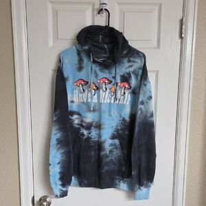 Eighty Eight Blue and Black Have A Nice Trip Hoodie Size L